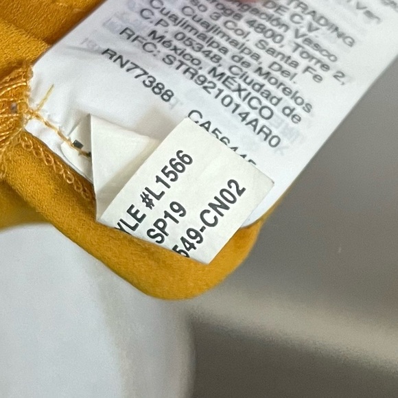 Madewell • Tungsten Glow Yellow Novel Tie Front Blouse - Picture 9 of 11